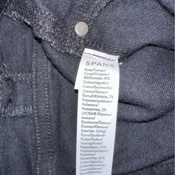 Spanx Plus Size Flare Jeans Black Pull ON Stretch Women's Size 3XL NEW - Picture 9 of 11